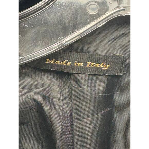 Black Short Faux-Fur Jacket - Made in Italy, No Brand Vintage Style Women’s L - Picture 7 of 8